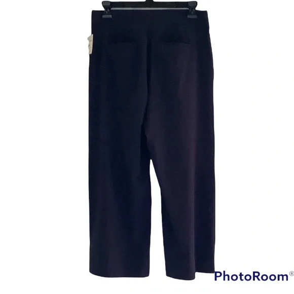 Athleta Navy Blue Tribeca Size 4 Rare Mid Rise Semi-Fitted Crop Pants - Picture 7 of 9